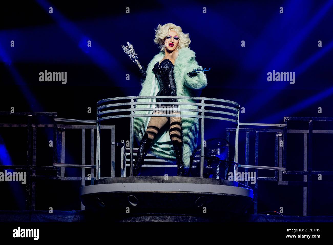 Italien 12. November 2023 RuPaul's Drag Race: Werq die Welt - La Diamond - Assago Forum Mailand © Andrea Ripamonti / Alamy Stockfoto