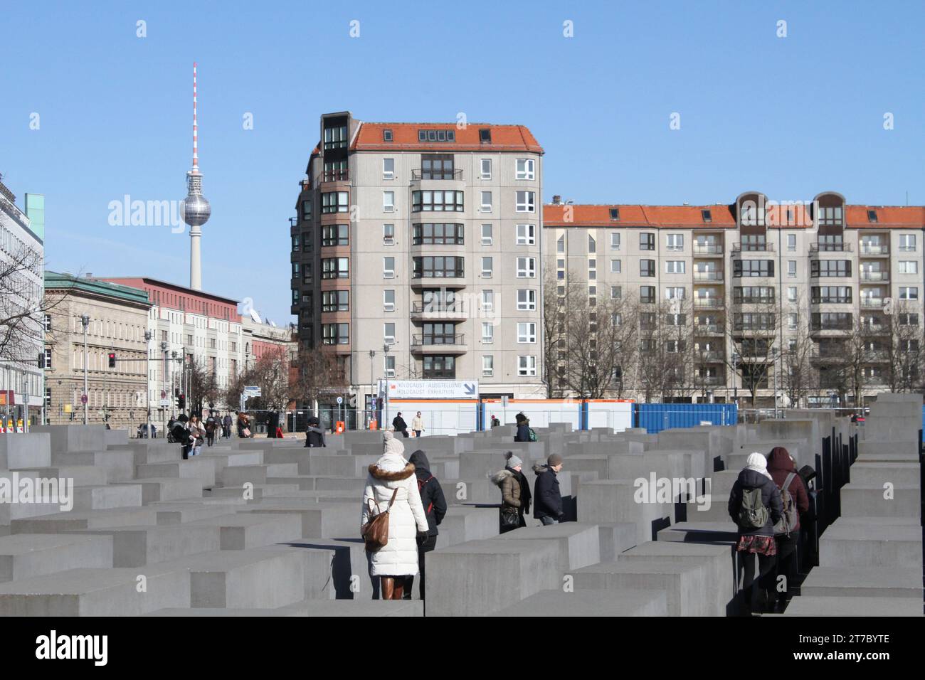 18. märz 2018; Berlin, Deutschland. Gedenkstätte für die ermordeten Juden Europas. Stockfoto