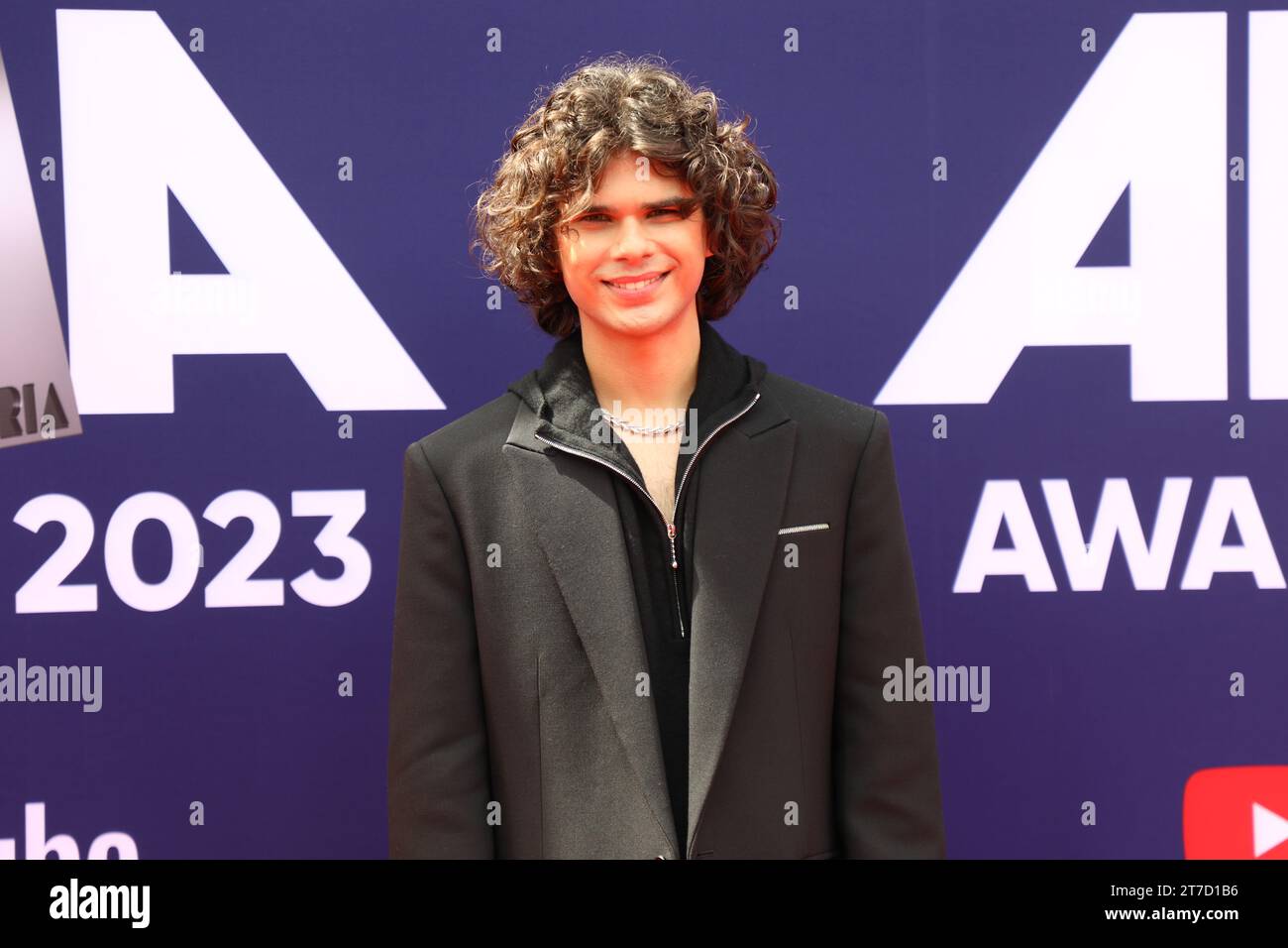 Sydney, Australien. November 2023. Budjerah nimmt 2023 an den ARIA (Australian Record Industry Association) Awards im Hordern Pavilion Teil. Richard Milnes/Alamy Live News Stockfoto