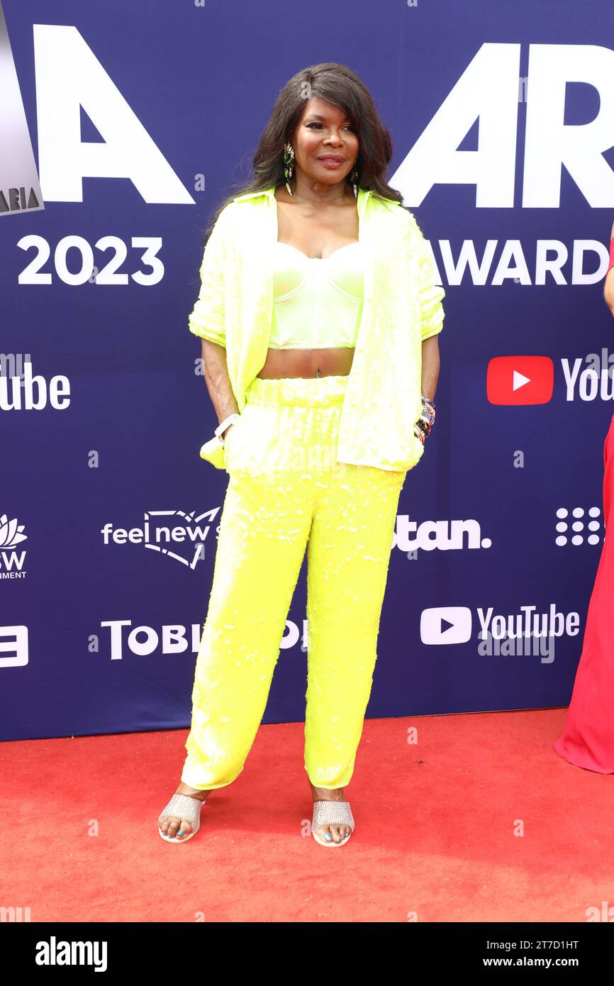 Sydney, Australien. November 2023. Marcia Hines nimmt 2023 an den ARIA (Australian Record Industry Association) Awards im Hordern Pavilion Teil. Richard Milnes/Alamy Live News Stockfoto