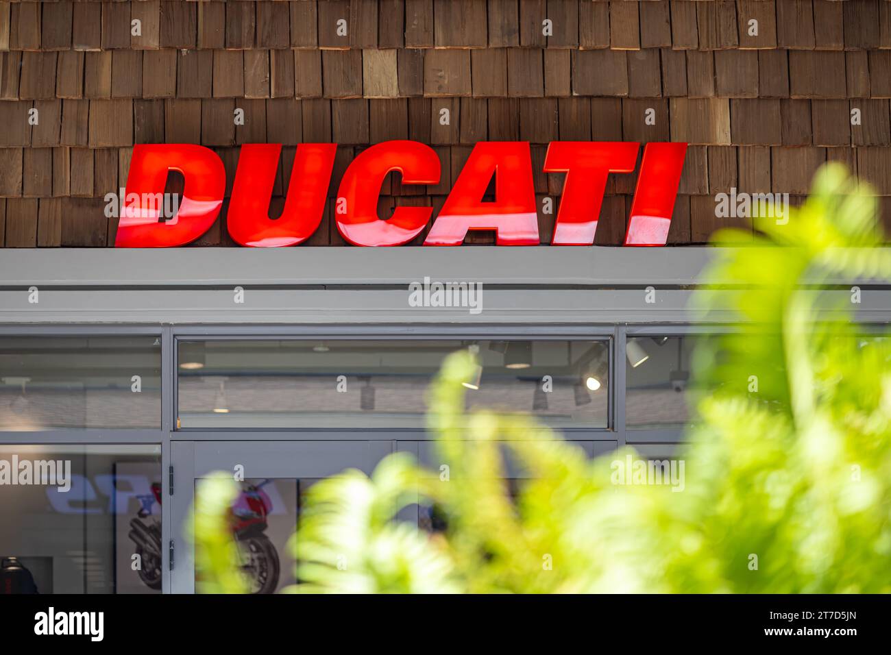 Ducati ist ein italienisches Motorradunternehmen mit Hauptsitz in Bologna, Italien. 9. Novembe Stockfoto