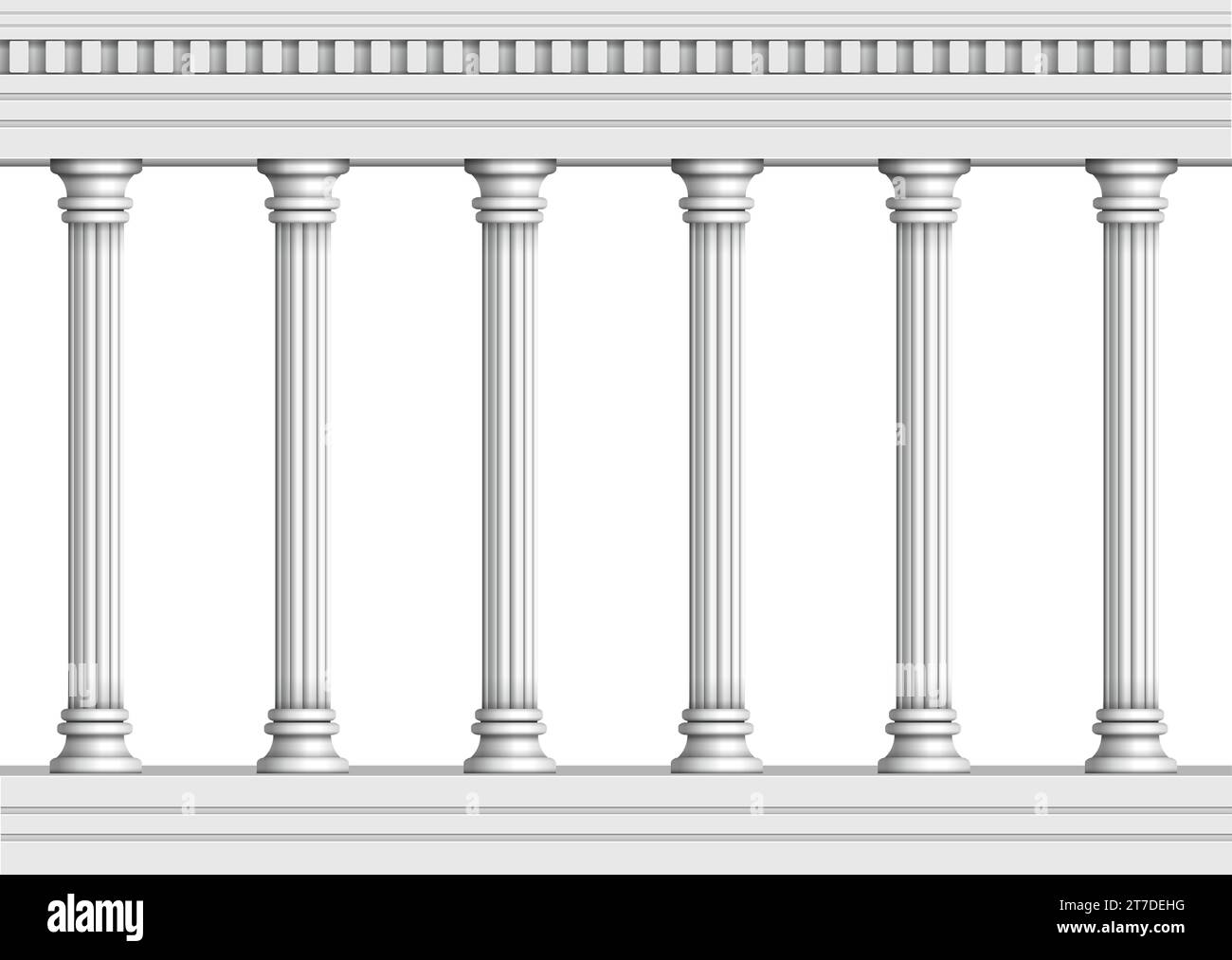 Klassische Marmorsäulen Hintergrund Illustration (wiederholbar) Stock Vektor