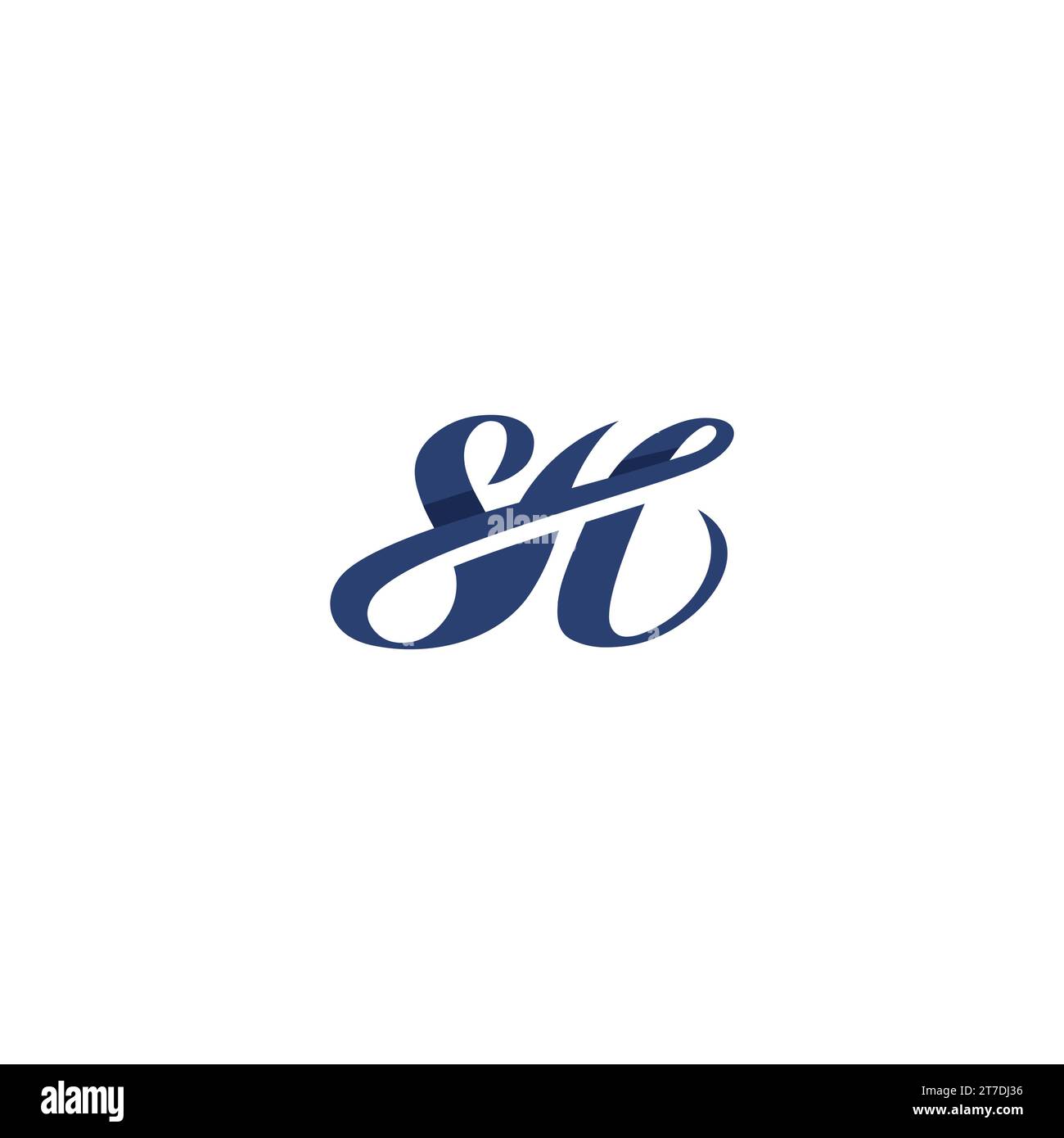 SH-Logo elegant. Symbol für Buchstabe SH Stock Vektor