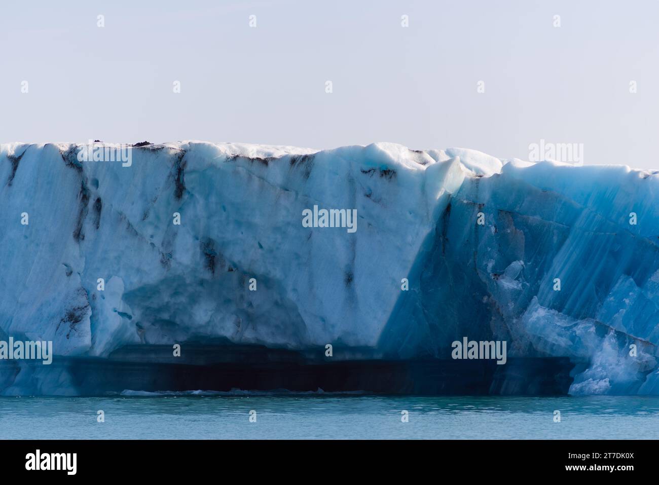 Jökulsárlón Glacial Lagoon, Growler und Bergbauern. Schönheit in Island. Stockfoto