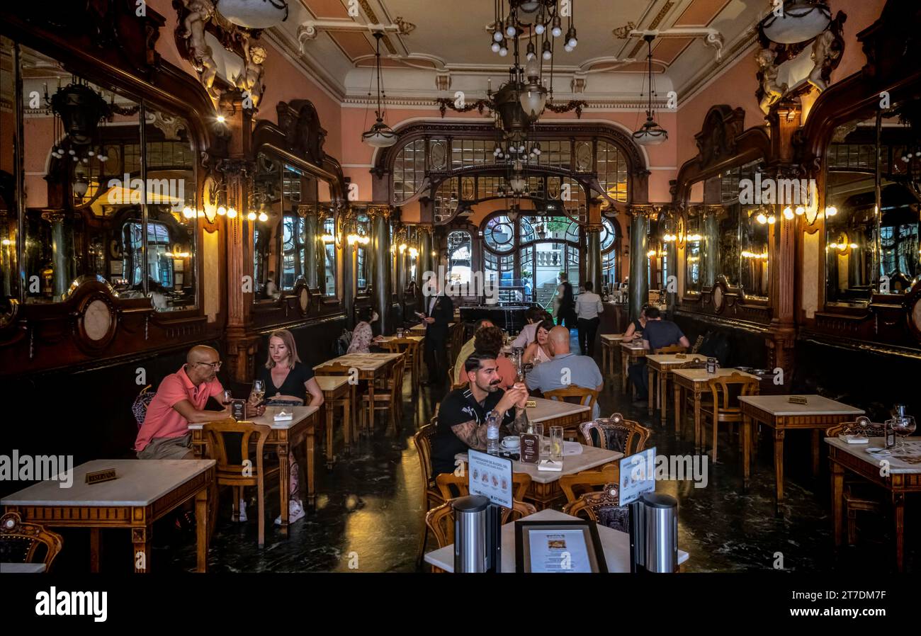 Café Majestic, Rua de Santa Caterina, Porto, Portugal Stockfoto