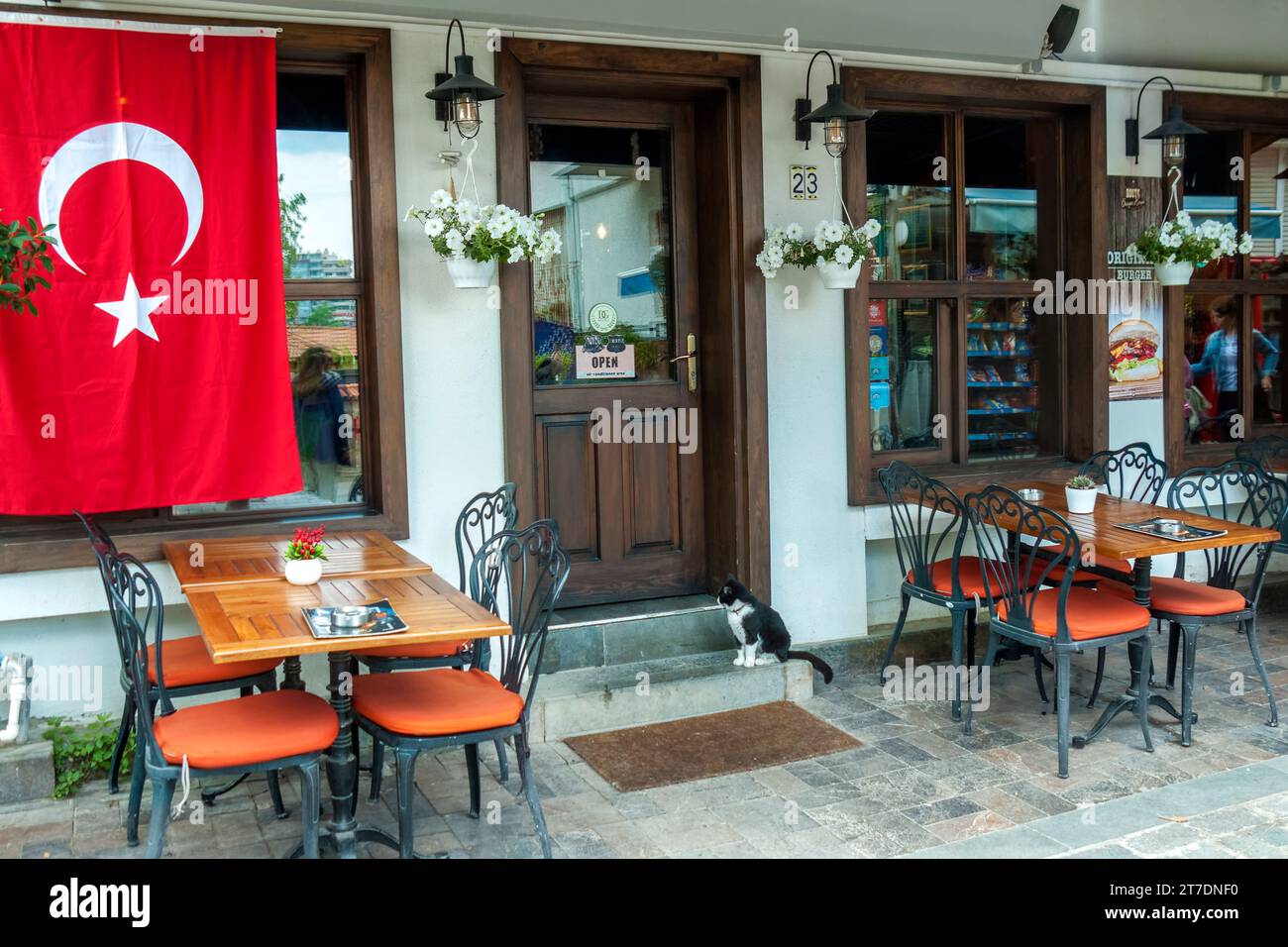 Türkisches Restaurant.Antalya.Türkei Stockfoto