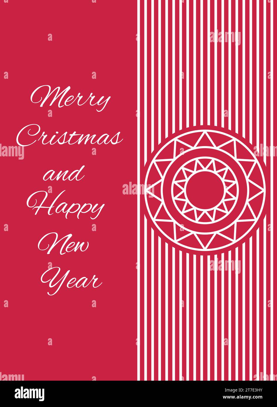 Vektorabbildung einer Grußkarte. Stock Vektor