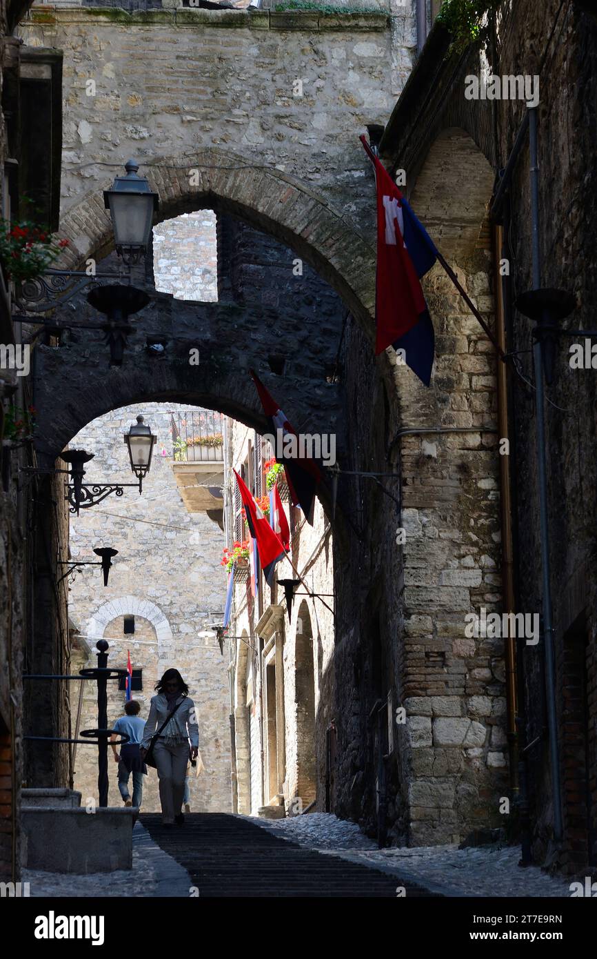 Altstadt. Narni. Umbrien. Italien Stockfoto