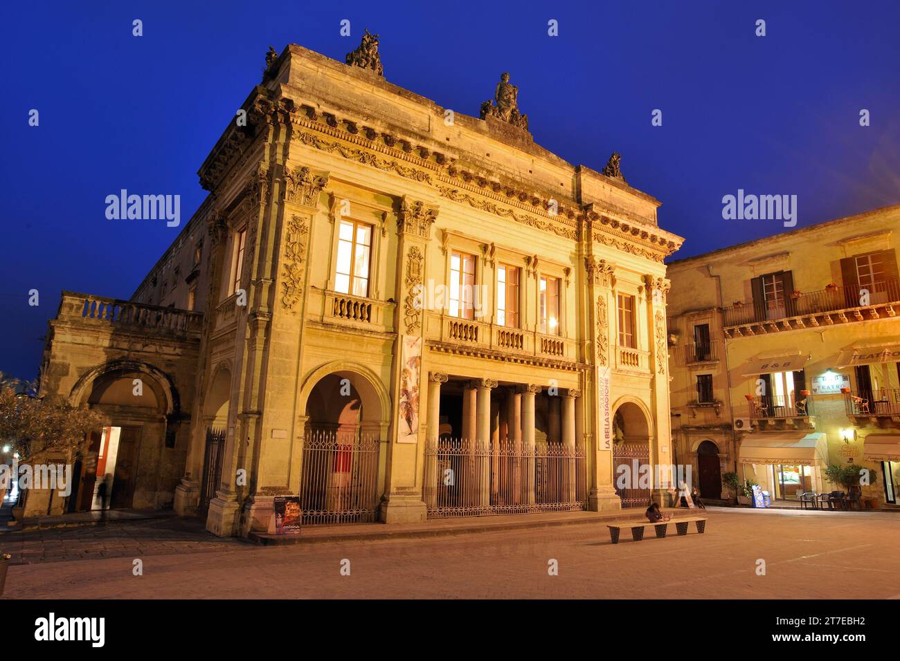 Nein. Vittorio Emanuele Theater. Sizilien. Italien Stockfoto
