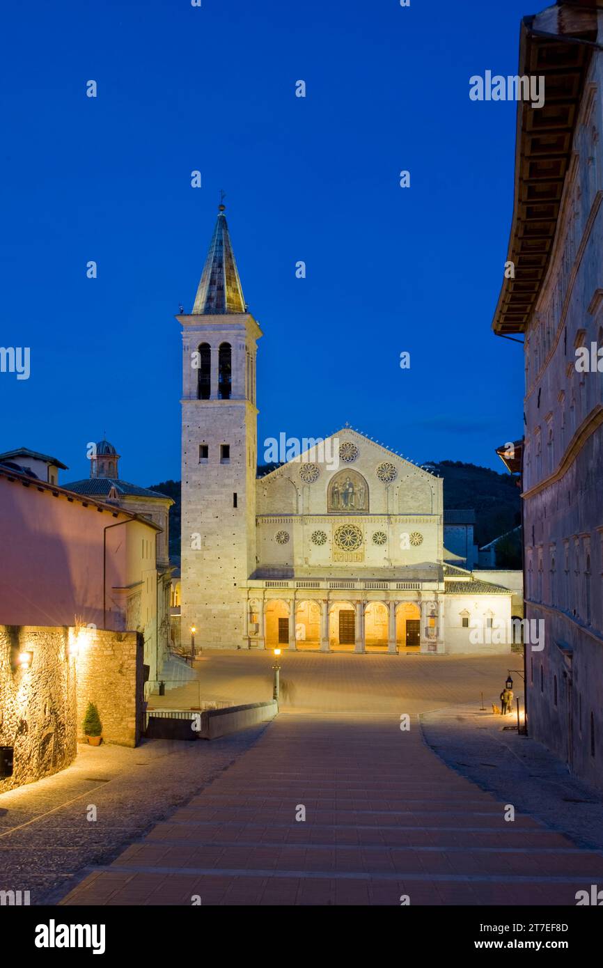 Dom. Spoleto. Umbrien. Italien Stockfoto