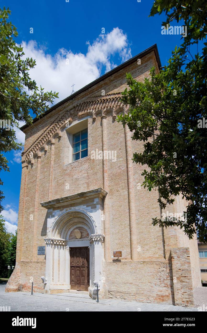 Kirche San Francesco. Montegiorgio. Marken Stockfoto