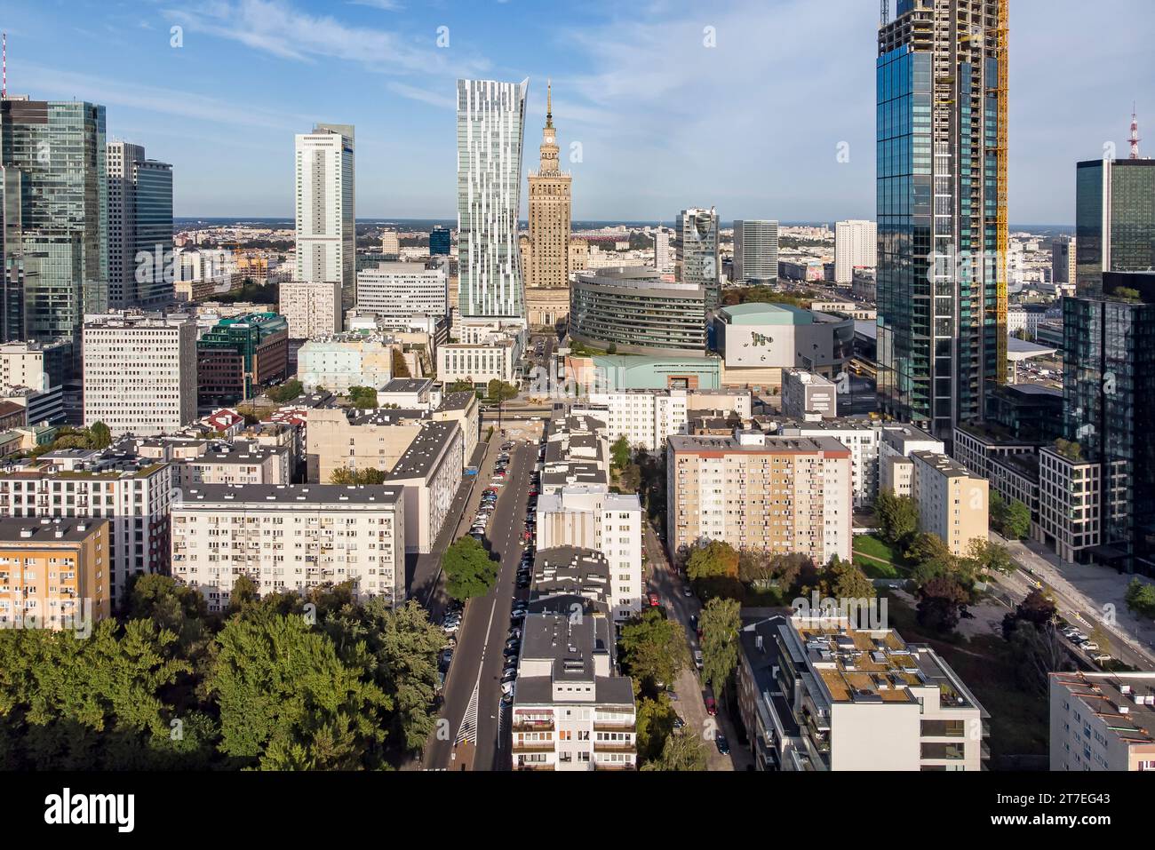 Warschau, Polen - Blick auf die Stadt. Stockfoto