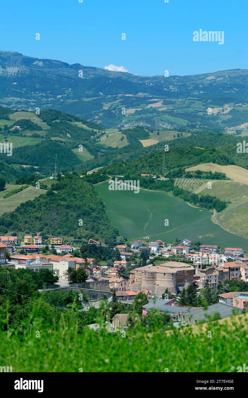 Sassocorvaro. Marken. Italien Stockfoto