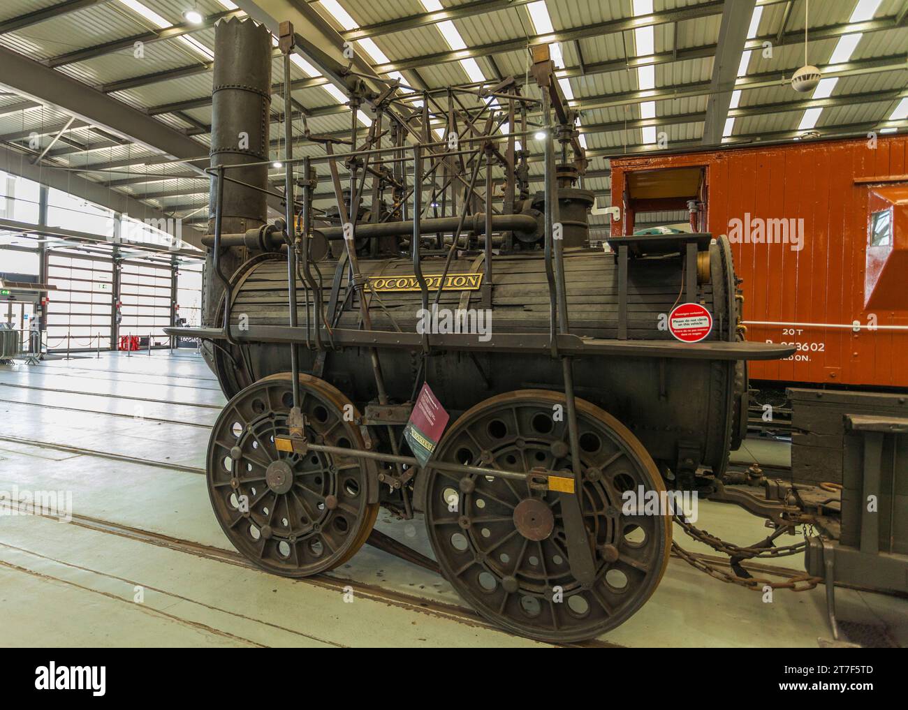 Fortbewegung, das Nationale Eisenbahnmuseum, Shildon, Co Durham, England, Großbritannien Stockfoto