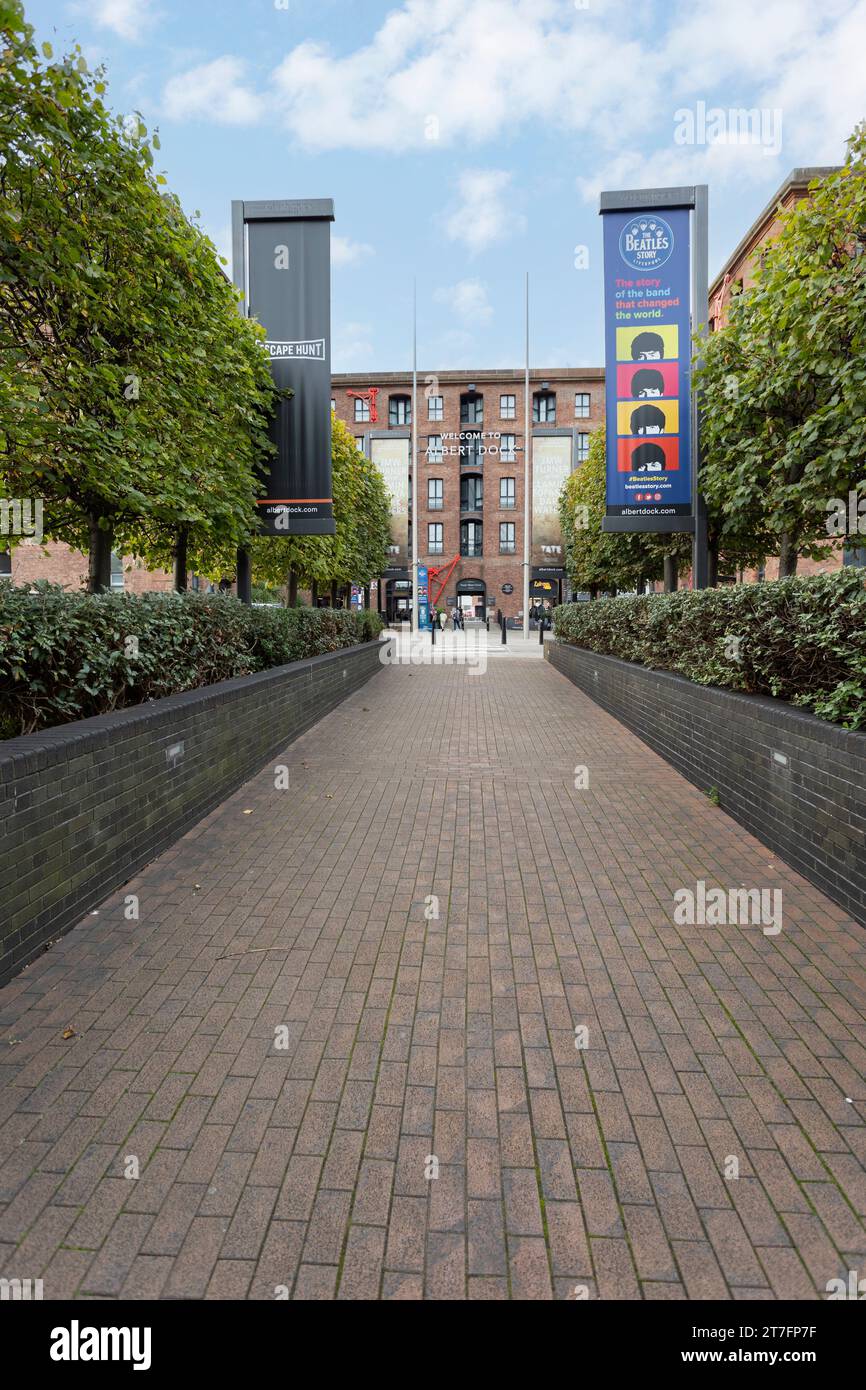 Liverpool, vereinigtes Königreich, 16. Mai 2023 The Beatles Story ist ein Museum in Liverpool über die Beatles und ihre Geschichte. Es liegt am albert Dock Stockfoto