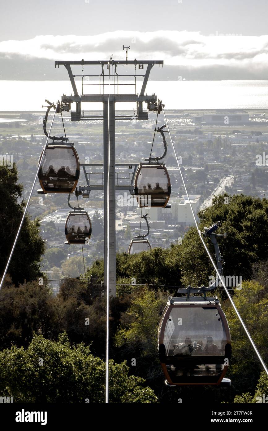 Cable Cars in Oakland Zoo, Oakland, Kalifornien, USA Stockfoto