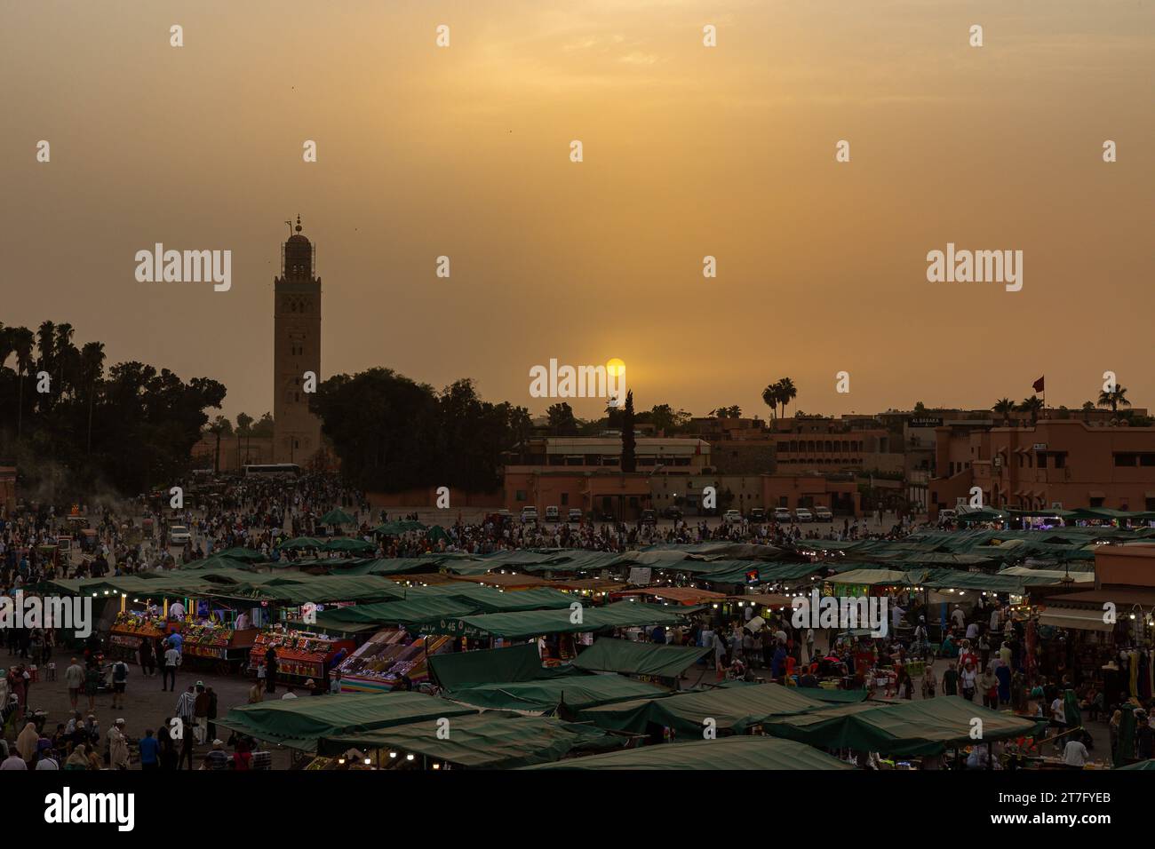 Blick auf Marrakesch Stockfoto