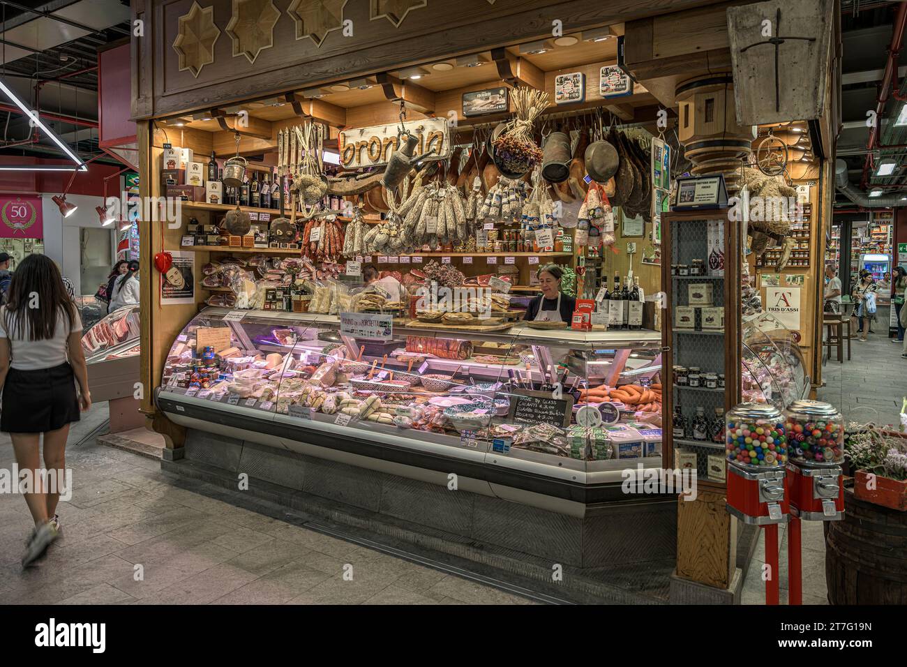 Central Market Florenz, Italien Stockfoto