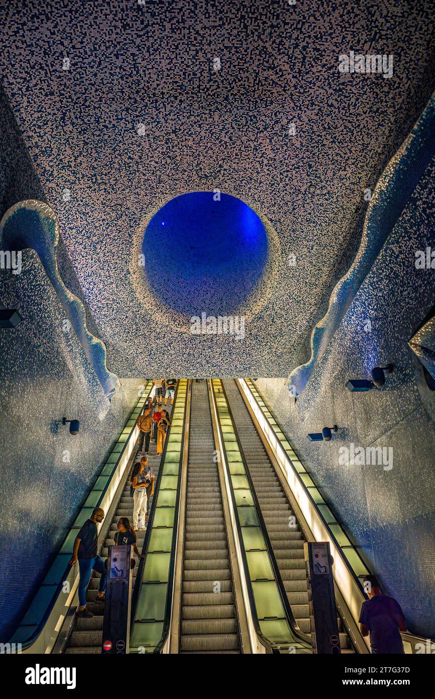 Toledo U-Bahn-Station Neapel, Italien Stockfoto
