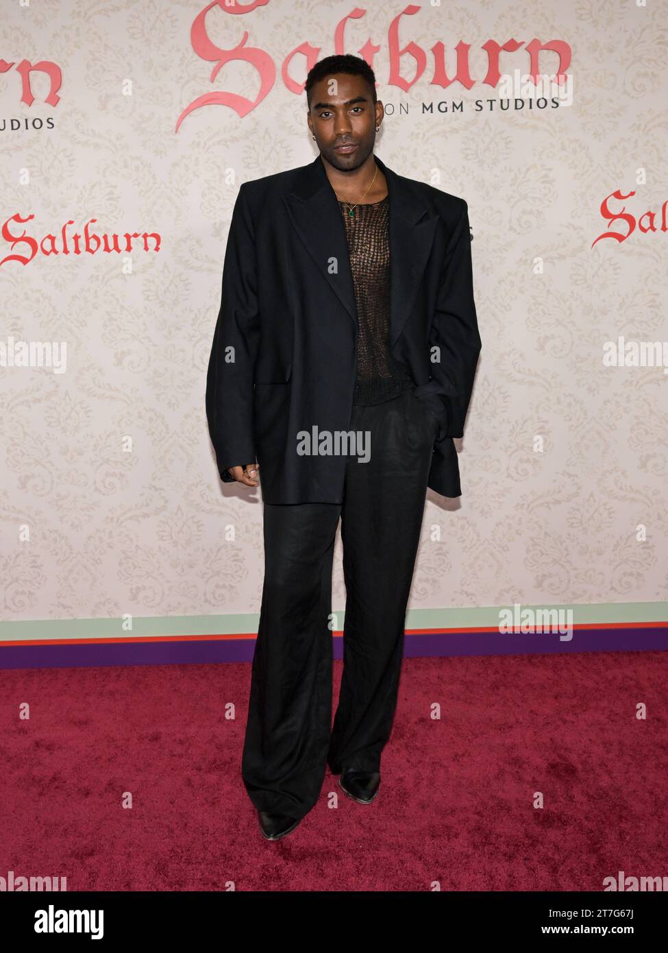 Los Angeles, Kalifornien, USA. November 2023. David Alan Madrick. Los Angeles Premiere von MGM Saltburn im Theatre at Ace. Foto Copyright: XBillyxBennight/AdMediax/MediaPunchx Credit: Imago/Alamy Live News Stockfoto