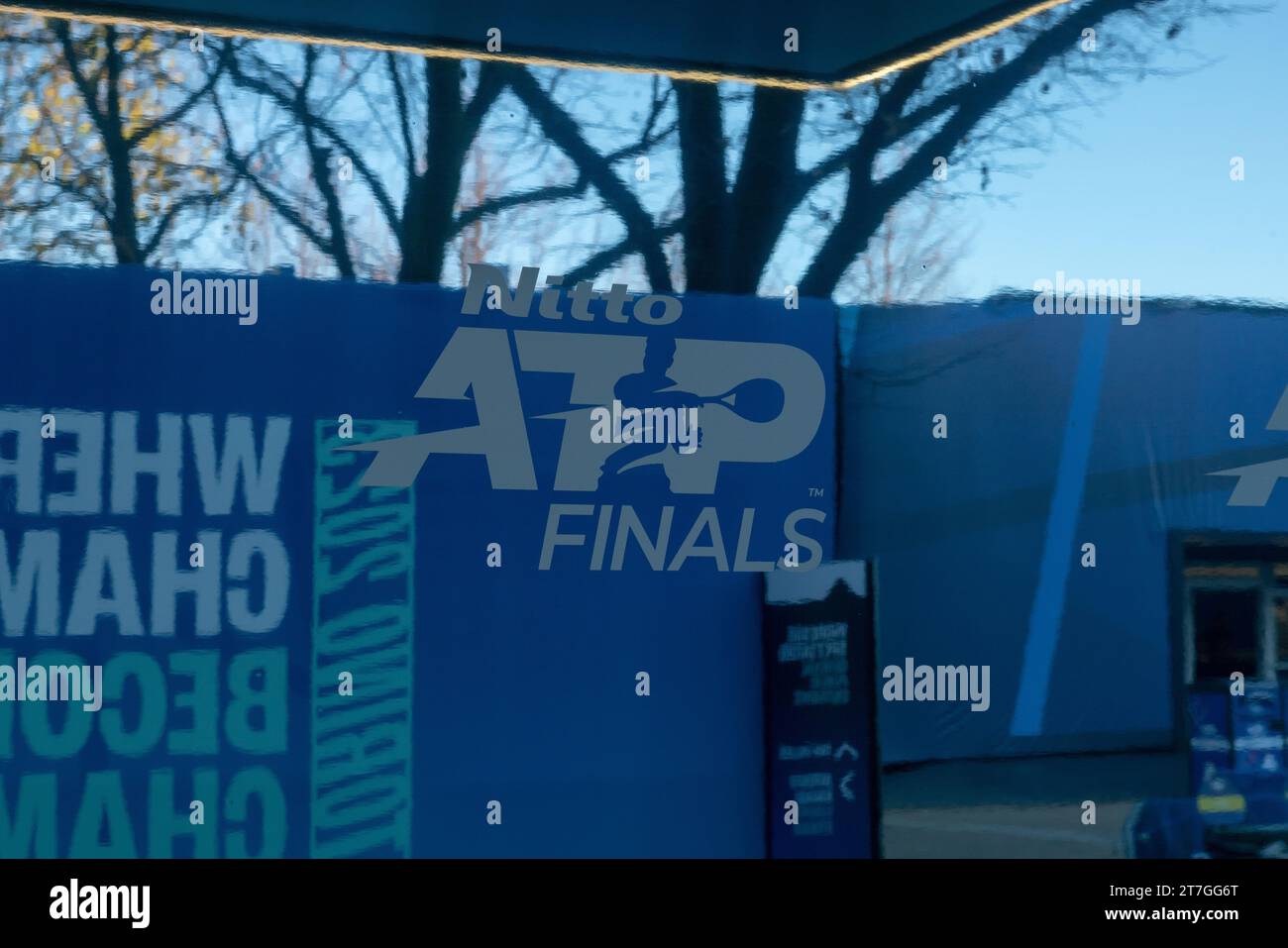 ATP Finals sind das wichtigste professionelle Tennisturnier des Jahres nach den vier Grand Slam Runden. turin, italien 15. November 2023 Stockfoto