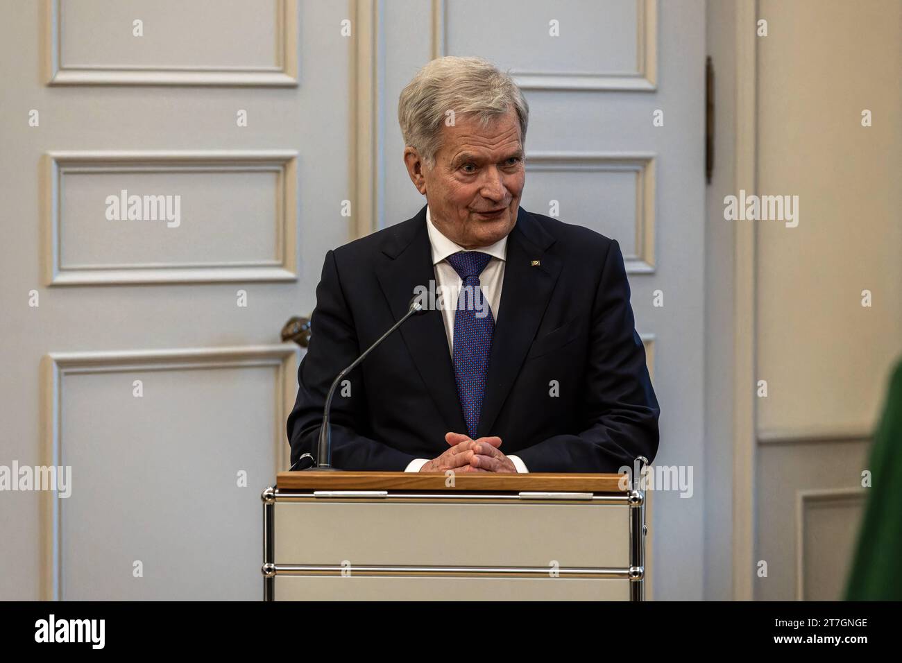 Besuch des finnischen Präsidenten Sauli Niinistö in Bonn. Der finnische