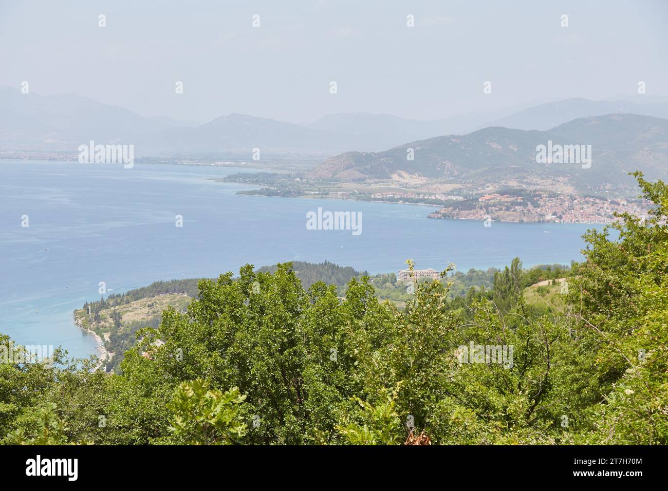 Wandern durch den Galicica-Nationalpark in Ohrid, Nordmazedonien Stockfoto