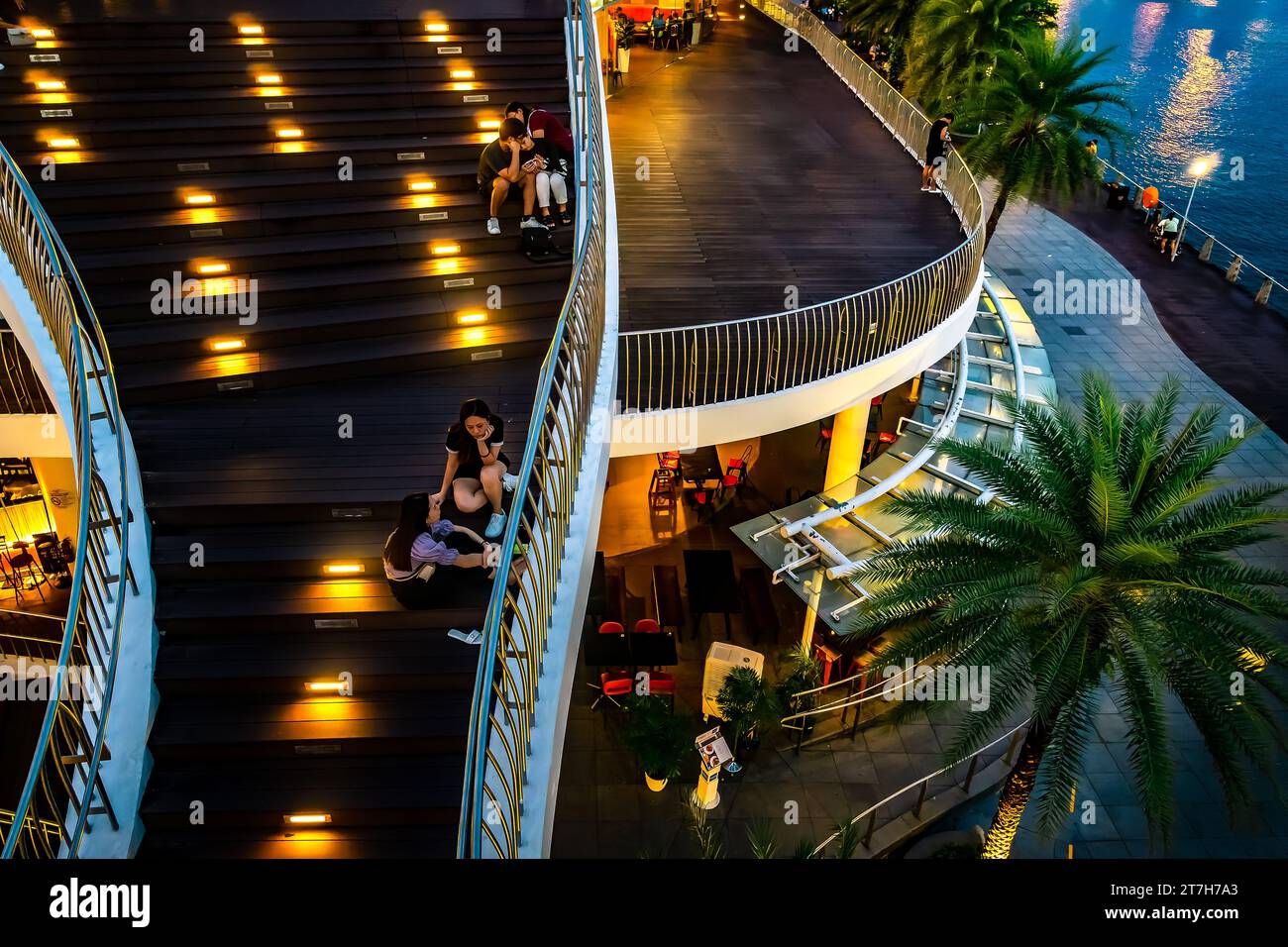 VivoCity Einkaufszentrum in der Nähe der Insel Sentosa, Singapur. Stockfoto