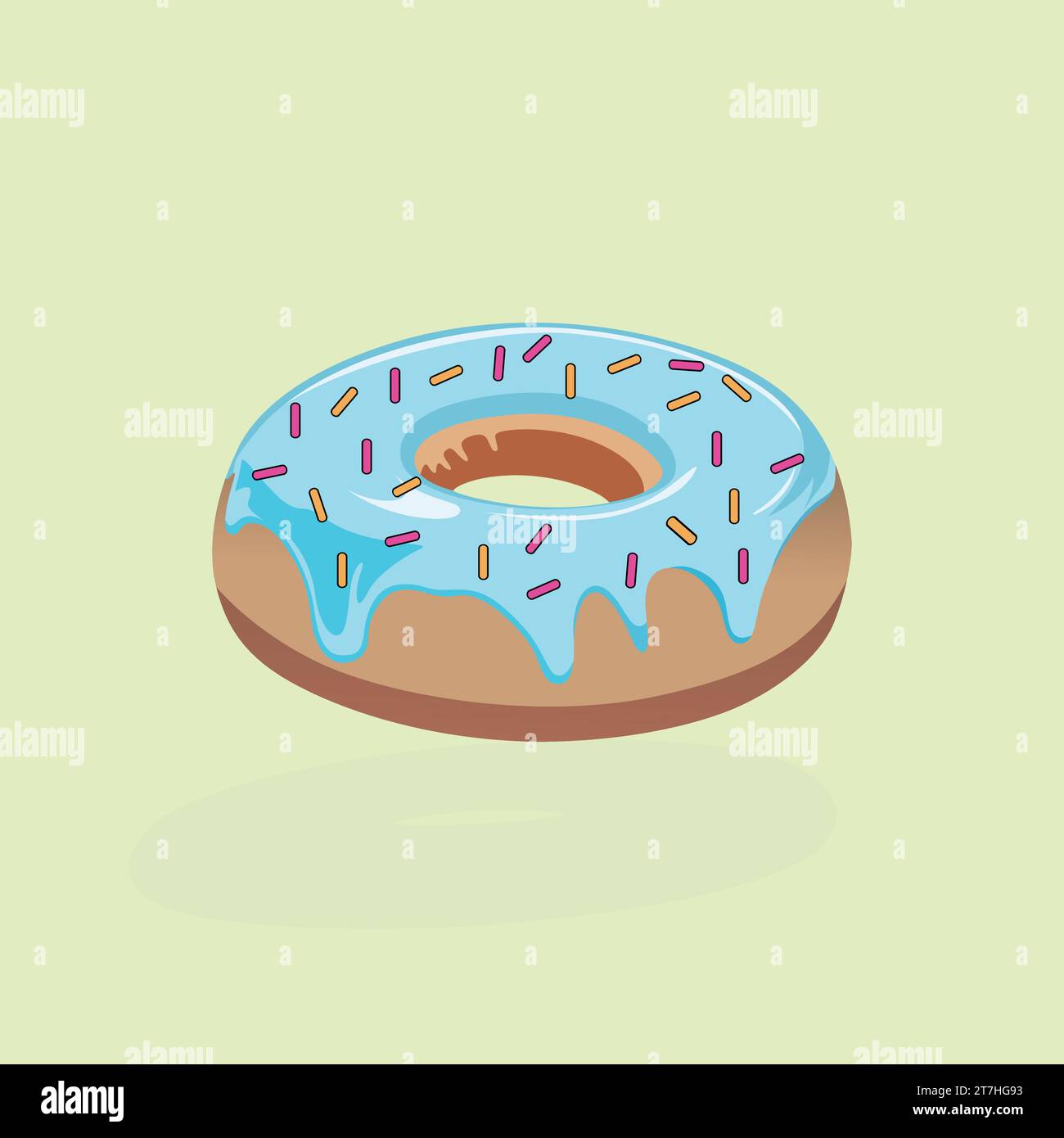 Vektor gestapelte Donuts Cartoon Vektor Symbol Illustration Stock Vektor