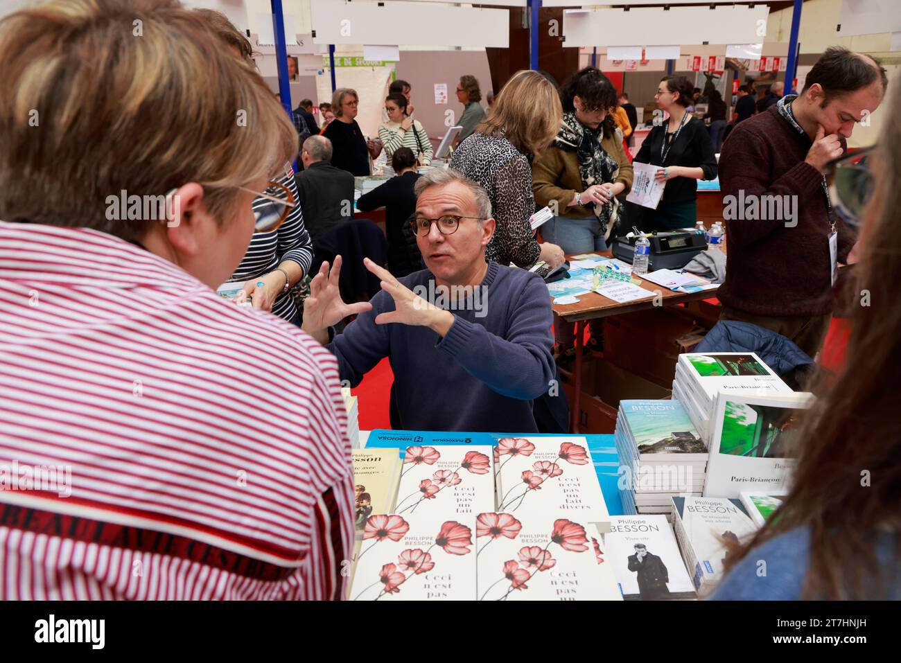 Philippe Besson französischer Schriftsteller, Dramatiker und Drehbuchautor, ehemals Personaldirektor in einem Unternehmen. Er war auch Literaturkritiker und Telev Stockfoto