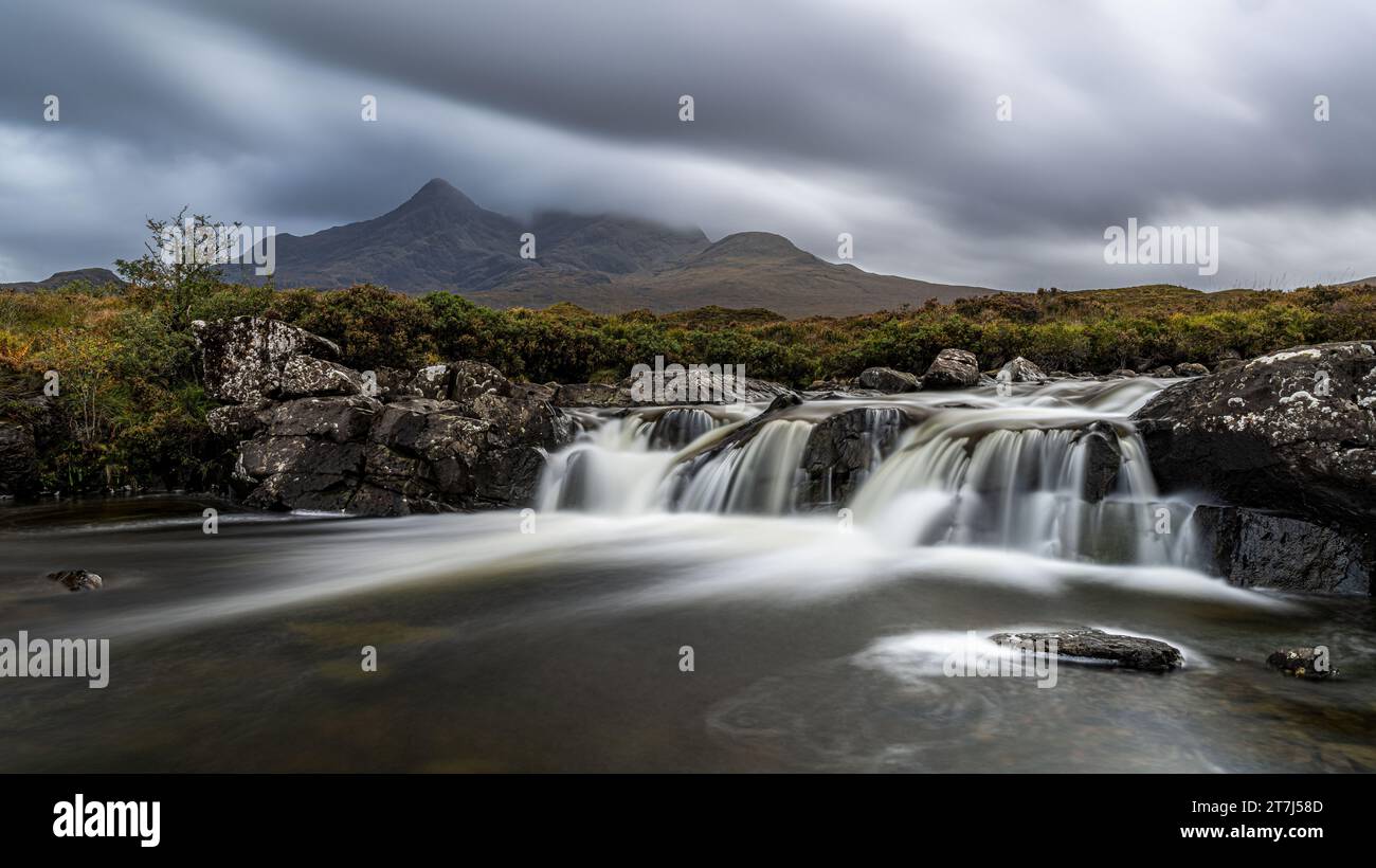 Allen Dearg Mor Wasserfall, Isle of Skye, Schottland Stockfoto