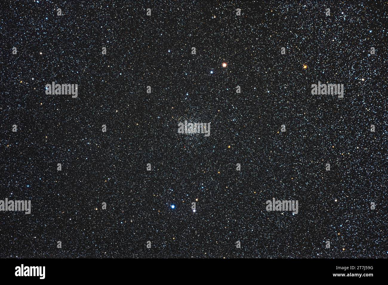 Dies ist der reiche Sternhaufen Caroline’s Rose oder offiziell NGC 7789 in Cassiopeia. Caroline Herschel, Schwester von William Herschel, Discove Stockfoto