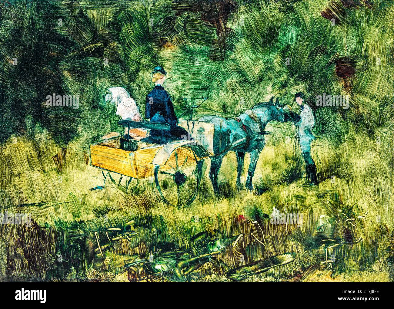 The Trap (1880) Gemälde in hoher Auflösung von Henri de Toulouse-Lautrec. Original aus der National Gallery of Art Digital verbessert durch Rawpixel. Stockfoto