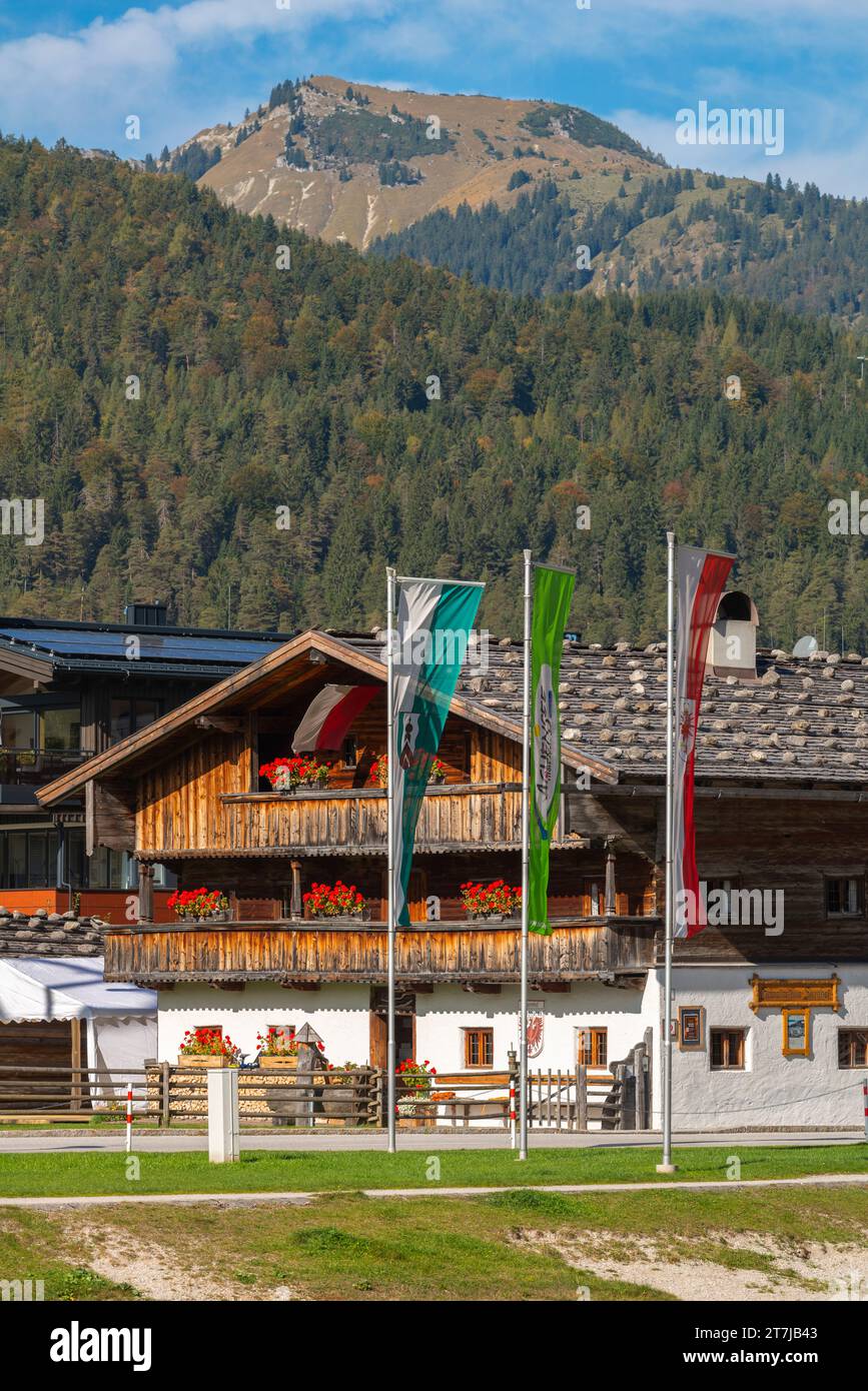 Lokales Museum in der kleinen Stadt und beliebten Ferienort Achenkirch am Achensee Tirol, Österreich, Europa Stockfoto