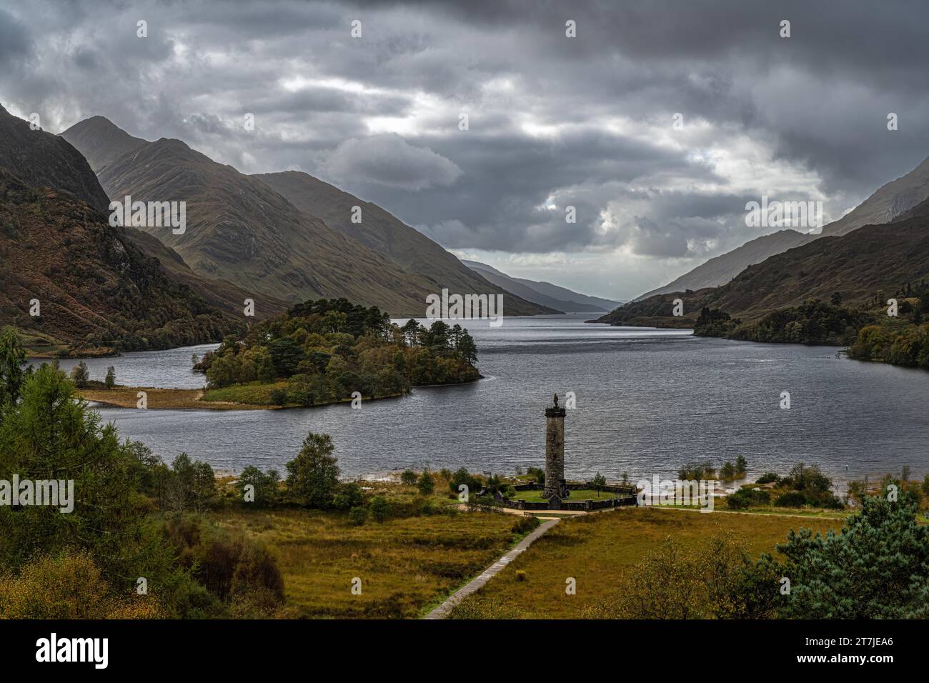 Blick auf Loch Shiel, Glenfinnan, Schottland Stockfoto