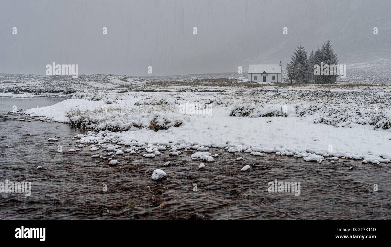 Lagangarbh Hut, Glencoe, Schottland Stockfoto