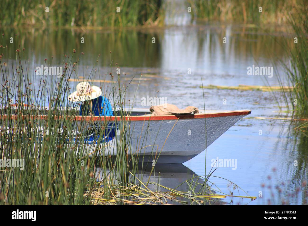 Lake Titikaka Puno Peru Stockfoto