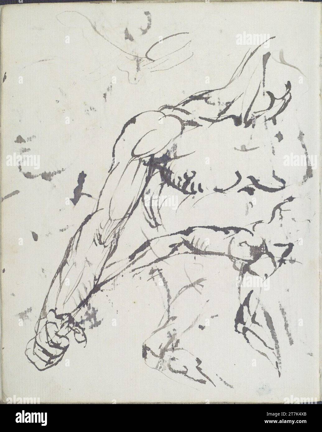 George Minne verschiedene Skizzen. Stift, Bleistift 1888, 1888 Stockfoto