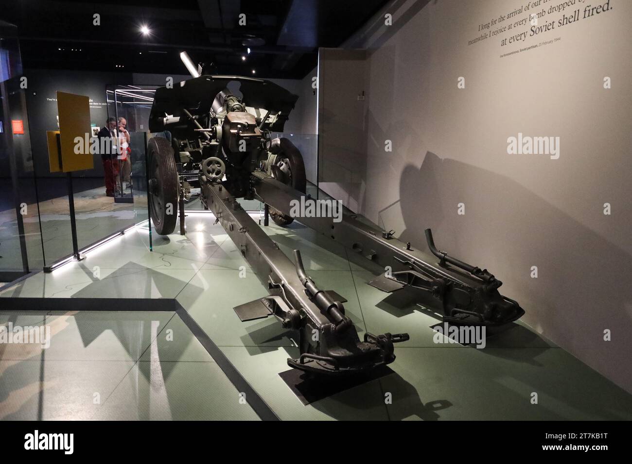 15cm Nebelwerfer 41 Raketenwerfer, der von Deutschen benutzt wurde, um alliierte Streitkräfte im Imperial war Museum in London zu bombardieren Stockfoto