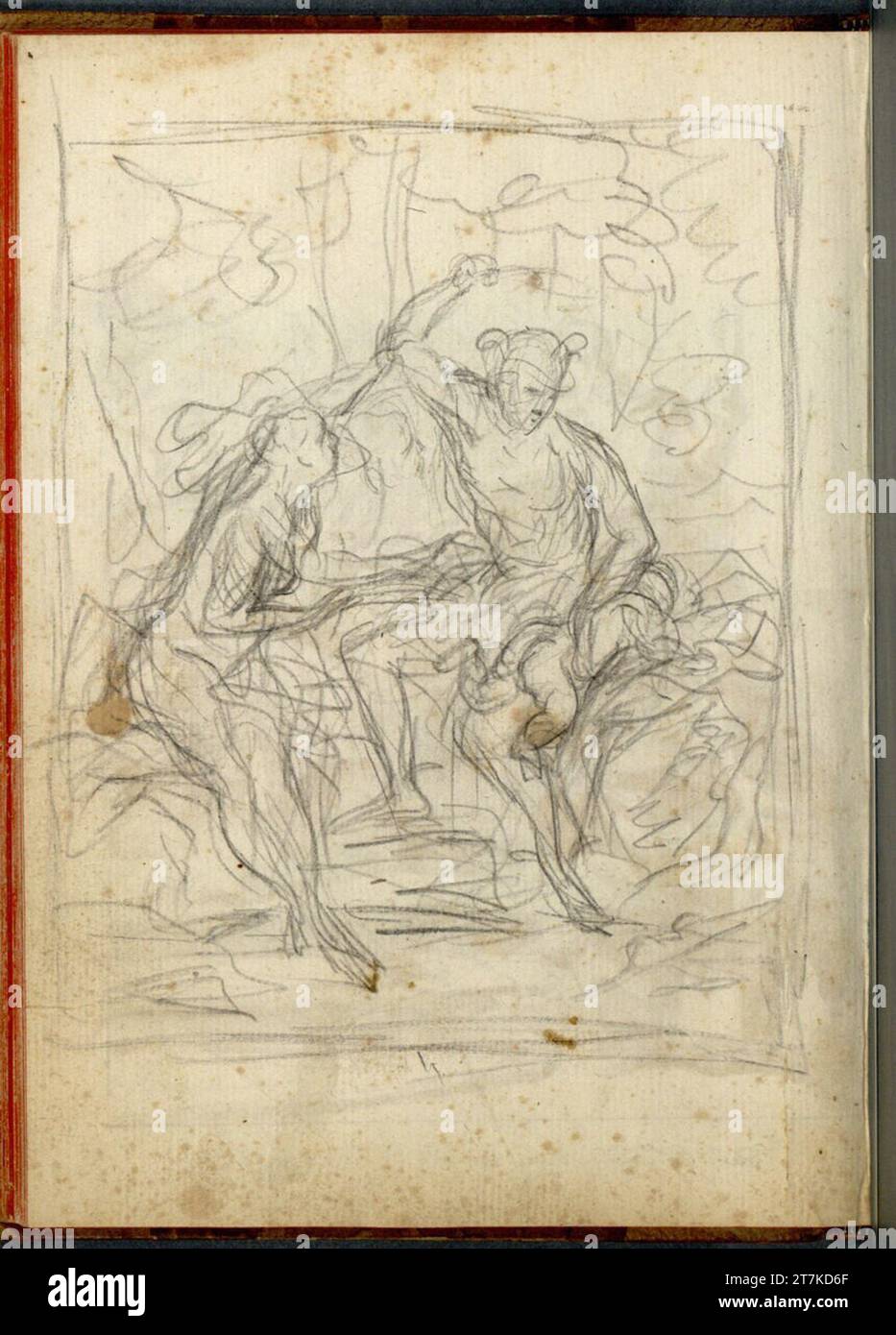 Bartolomeo Altomonte Education Amor. Bleigriffel um 1720 Stockfoto