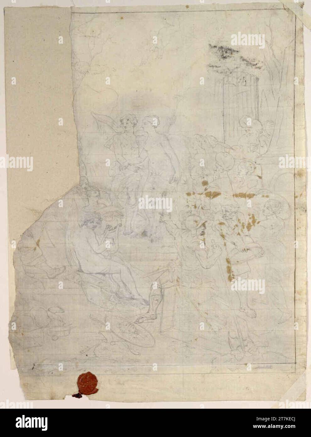 Franz Anton Maulbertsch das Bild der Toleranz. Vorlaufender Griff und weißes Deck, umgeben von Tinte 1785 , 1785 Stockfoto