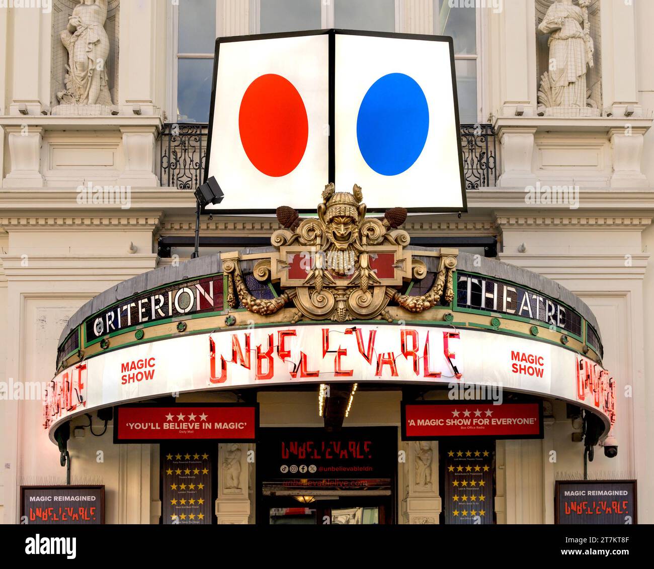 London, Großbritannien. "Unglaubliche" Zaubershow im Criteria Theatre, Piccadilly Circus. November 2023 Stockfoto