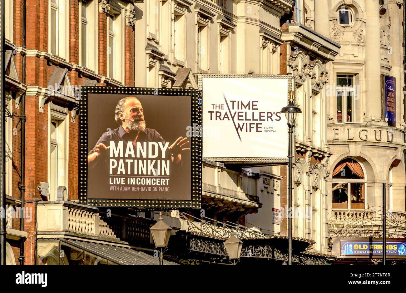 London, Großbritannien. 'Mandy Patinkin Live in Concert' im Lyric Theatre und 'The Time Traveller's Wife - The Musical' im Apollo Theatre in Shaftesbury A Stockfoto