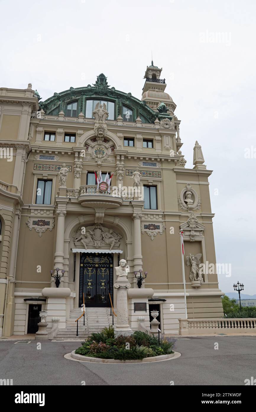 Eintritt zum Opernhaus Monte Carlo Stockfoto