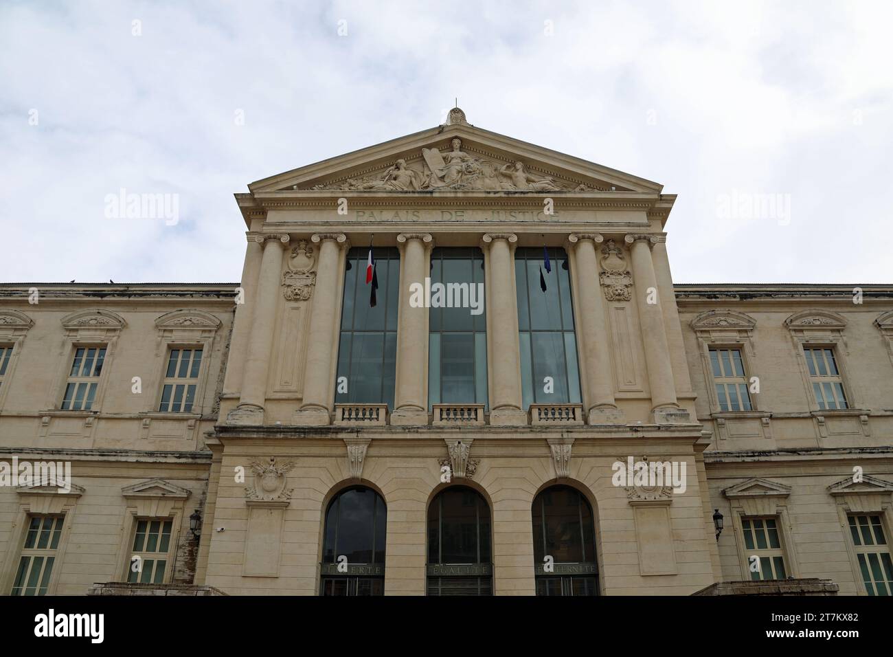 Palais de Justice in Nizza Stockfoto