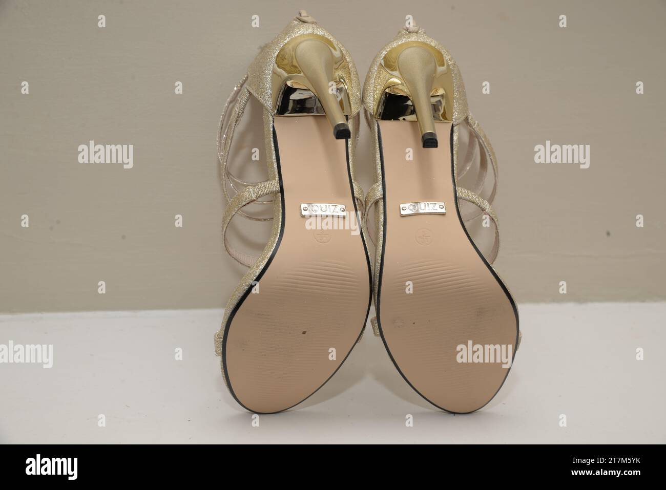 Ich Schaue Auf Die Fersen Stockfoto