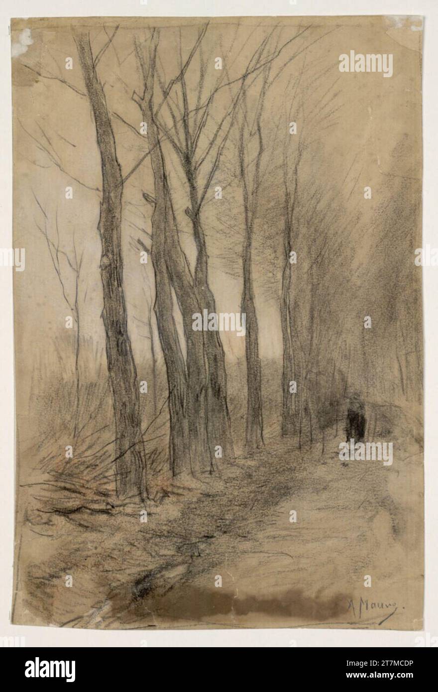 Anton Mauve Herbst. Stockfoto