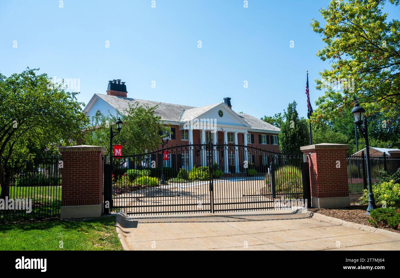 Das Herrenhaus des Gouverneurs des Staates Nebraska in Lincoln Stockfoto