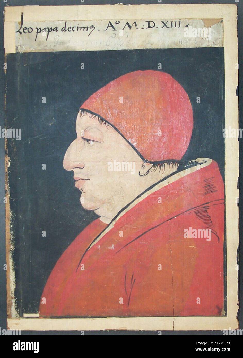 Anonym Papest Leo x .. Tempera auf Papier; auf Holz laminiert 1513 , 1513 Stockfoto