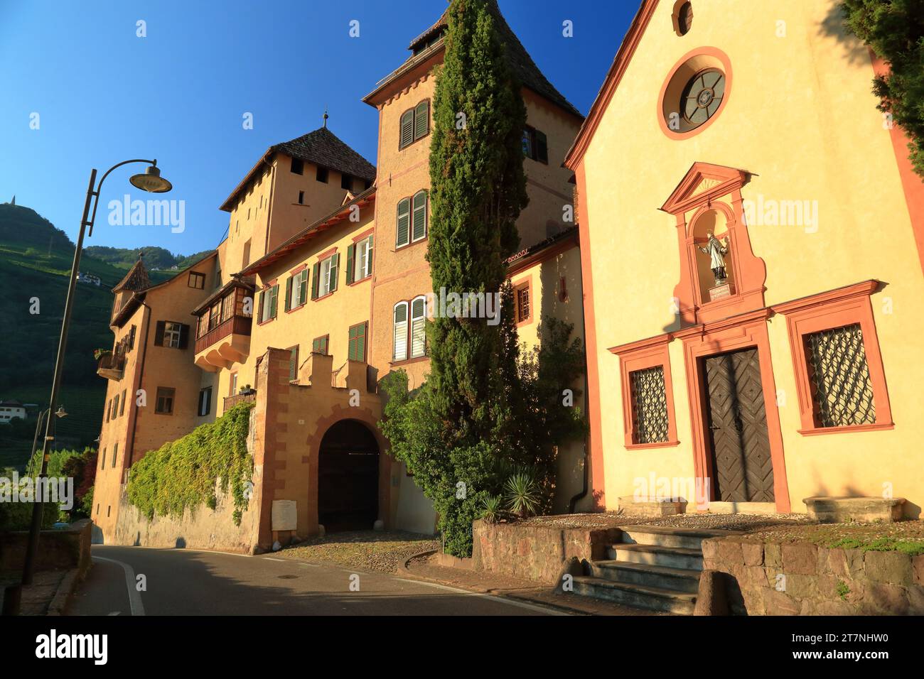 Schloss Klebenstein, Schloss Klebenstein, Castello di Sant'Antonio. Bozen (Bozen), Südtirol (Südtirol), Italien Stockfoto